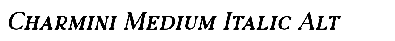 Charmini Medium Italic Alt image